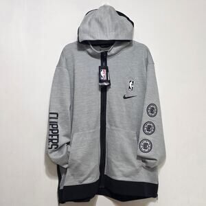 Nike NBA LA Clippers Gray Therma Flex Showtime Hoodie Jacket Men's Sz 3XL New